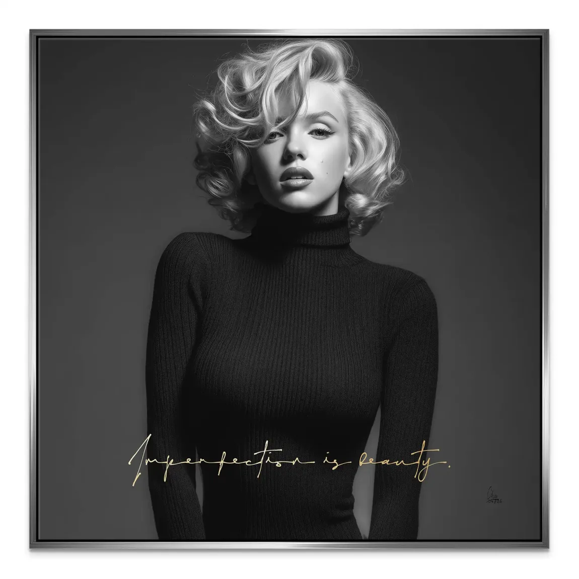 Marilyn Monroe Imperfection Leinwand Bild