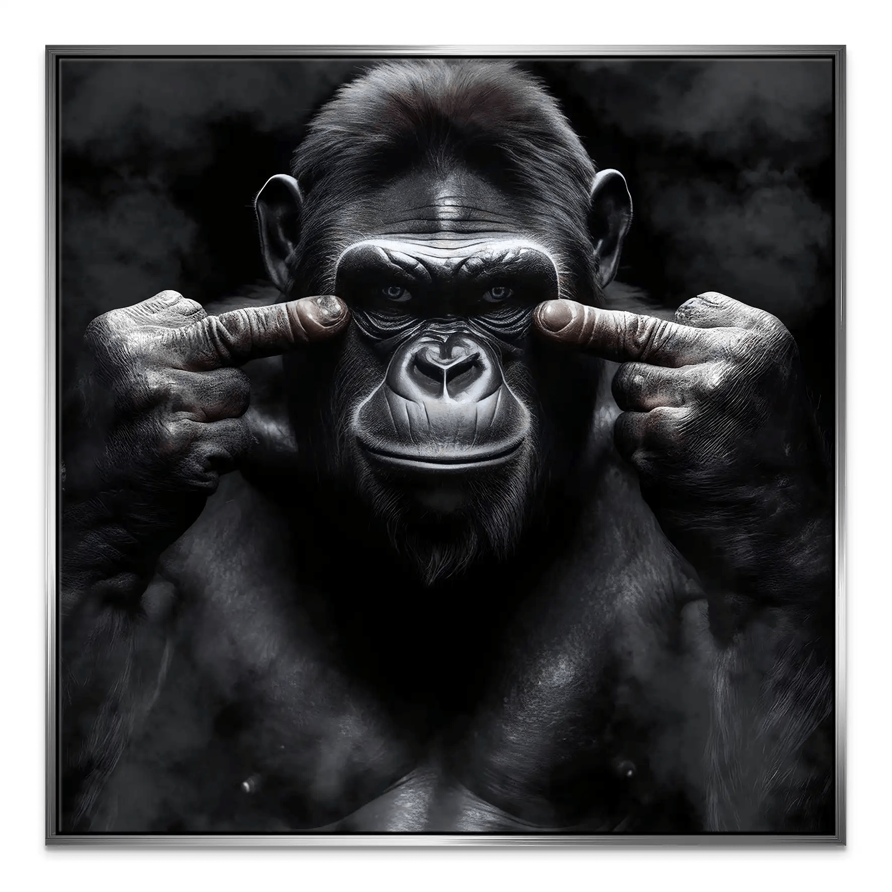 Bad Gorilla Nr.3 Leinwand Bild INGALERIE
