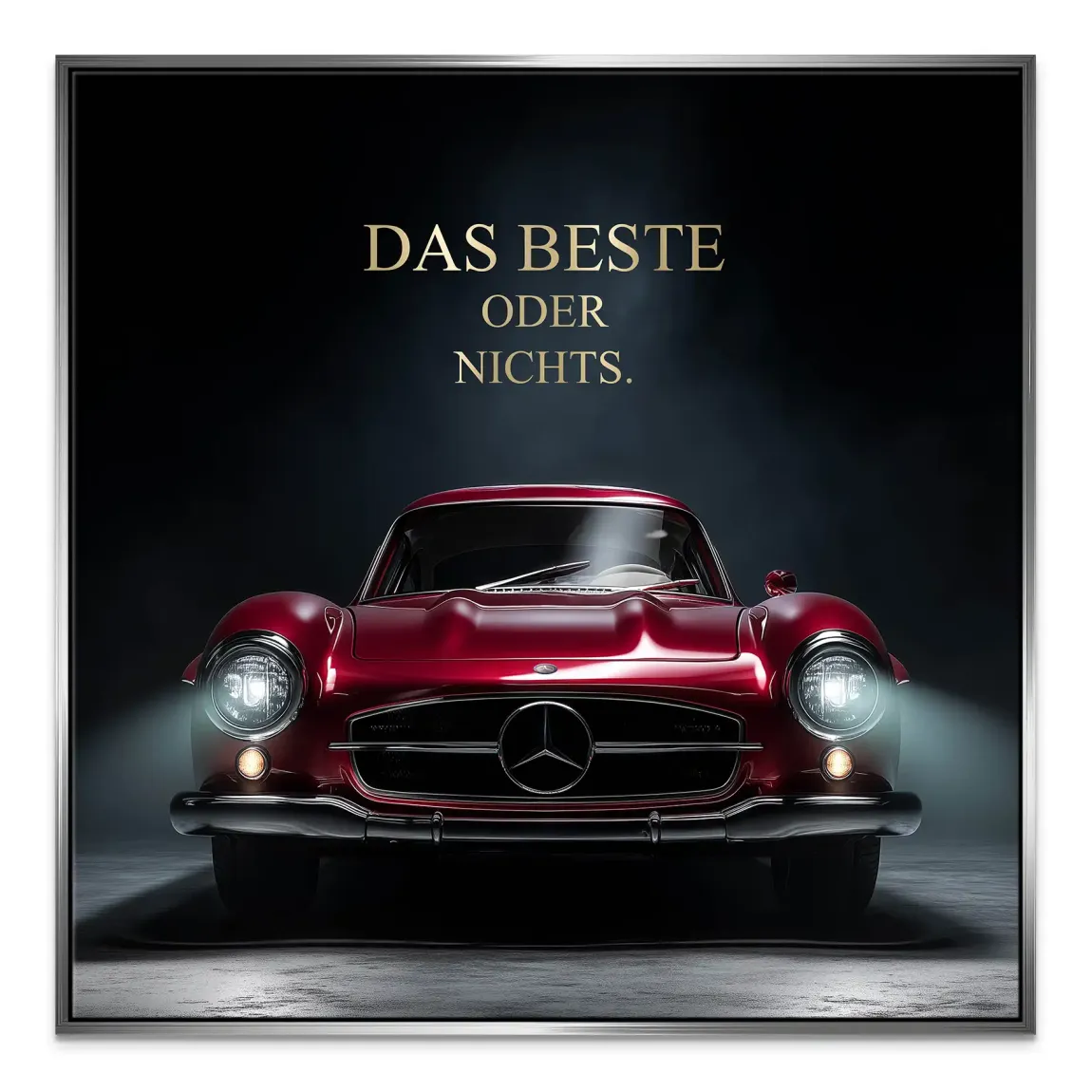 Red Legend Mercedes 300SL Leinwand Bild