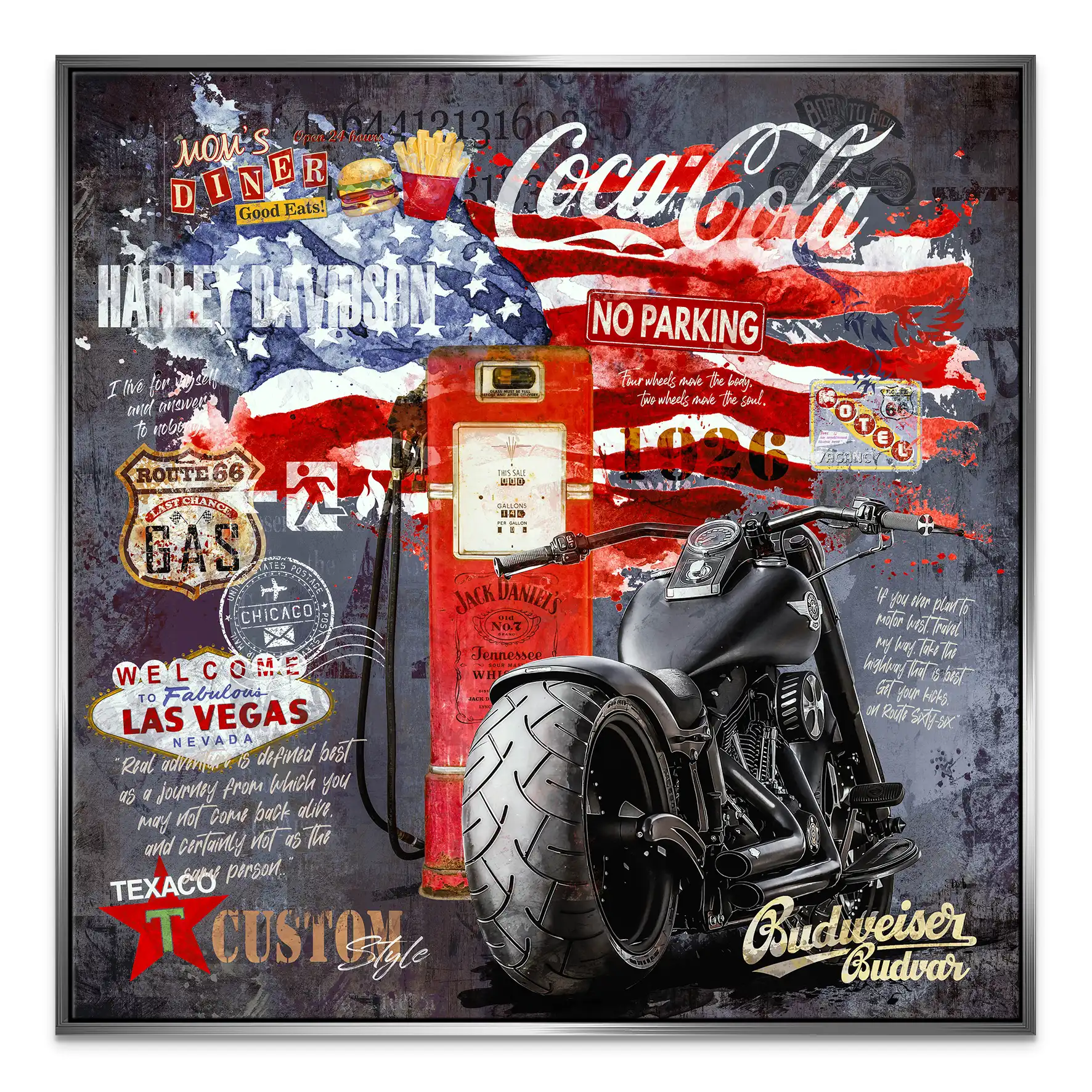 Midnight Ride Legacy – Harley Leinwandbild INGALERIE