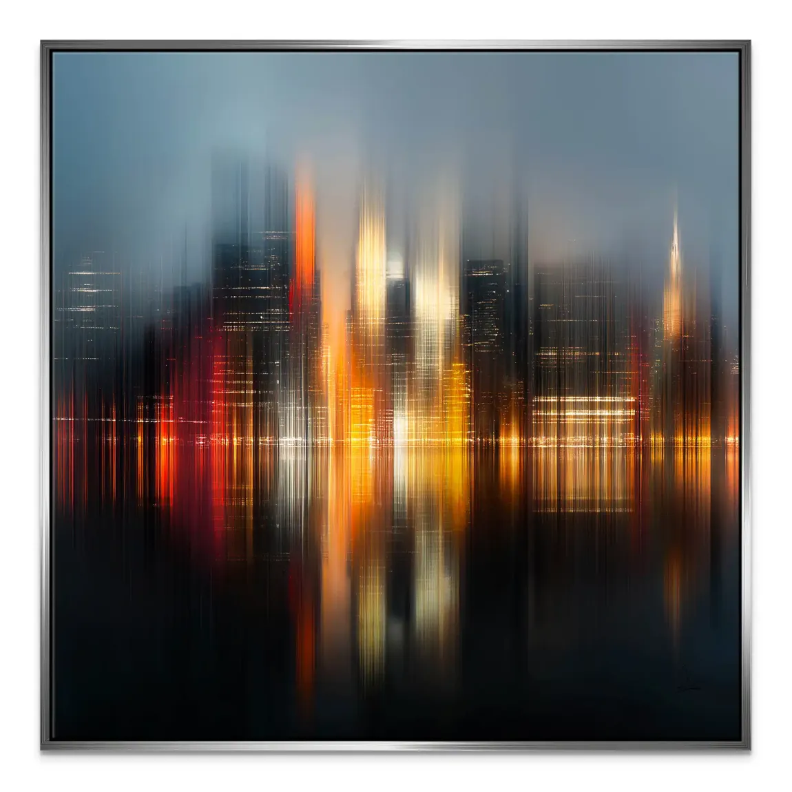 New York abstrakt Lights Leinwand Bild