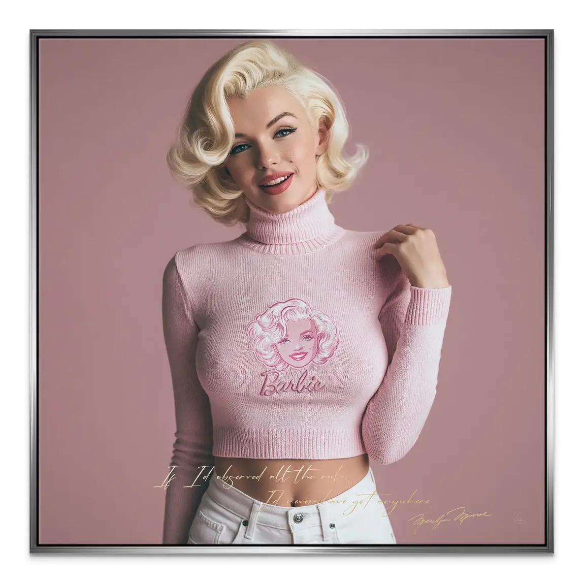 Marilyn Monroe Blush Leinwand Bild