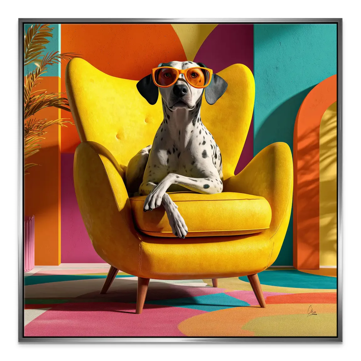 Sunny Seat Leinwand Bild