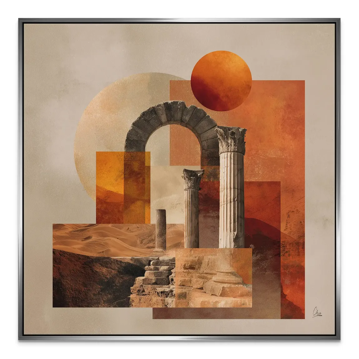 Rom Abstrakt Leinwand Bild