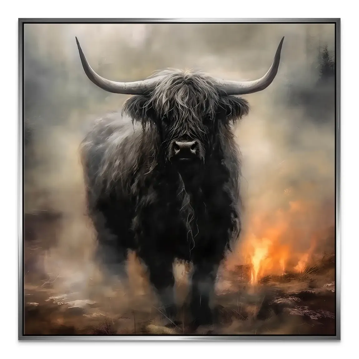 Highland Rind Leinwand Bild