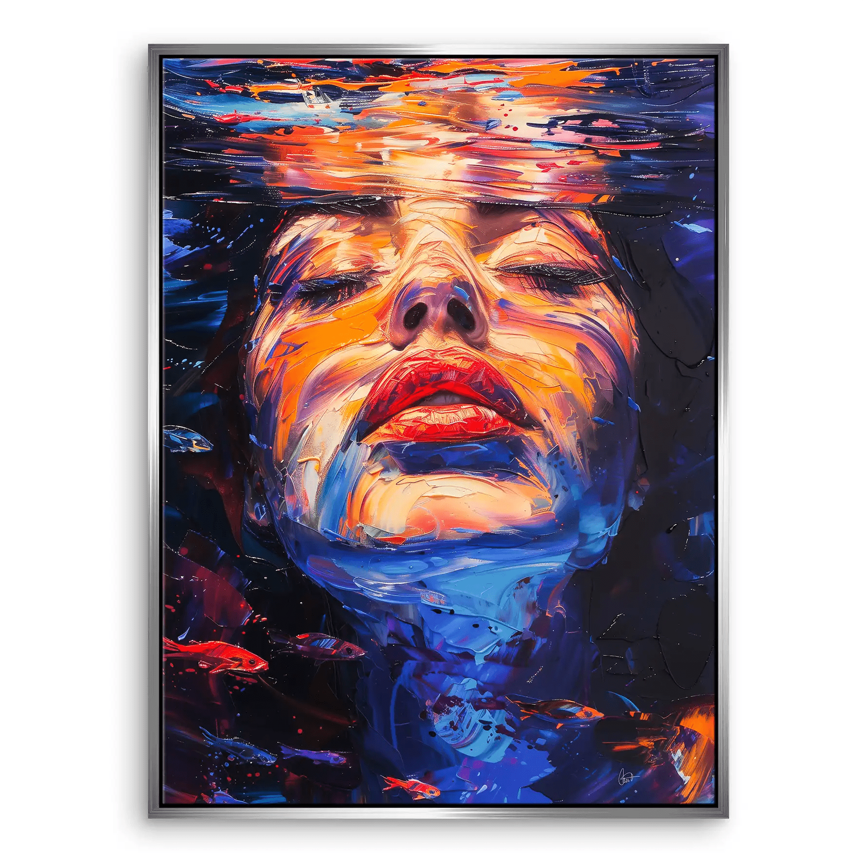 Under Water Leinwand Bild INGALERIE