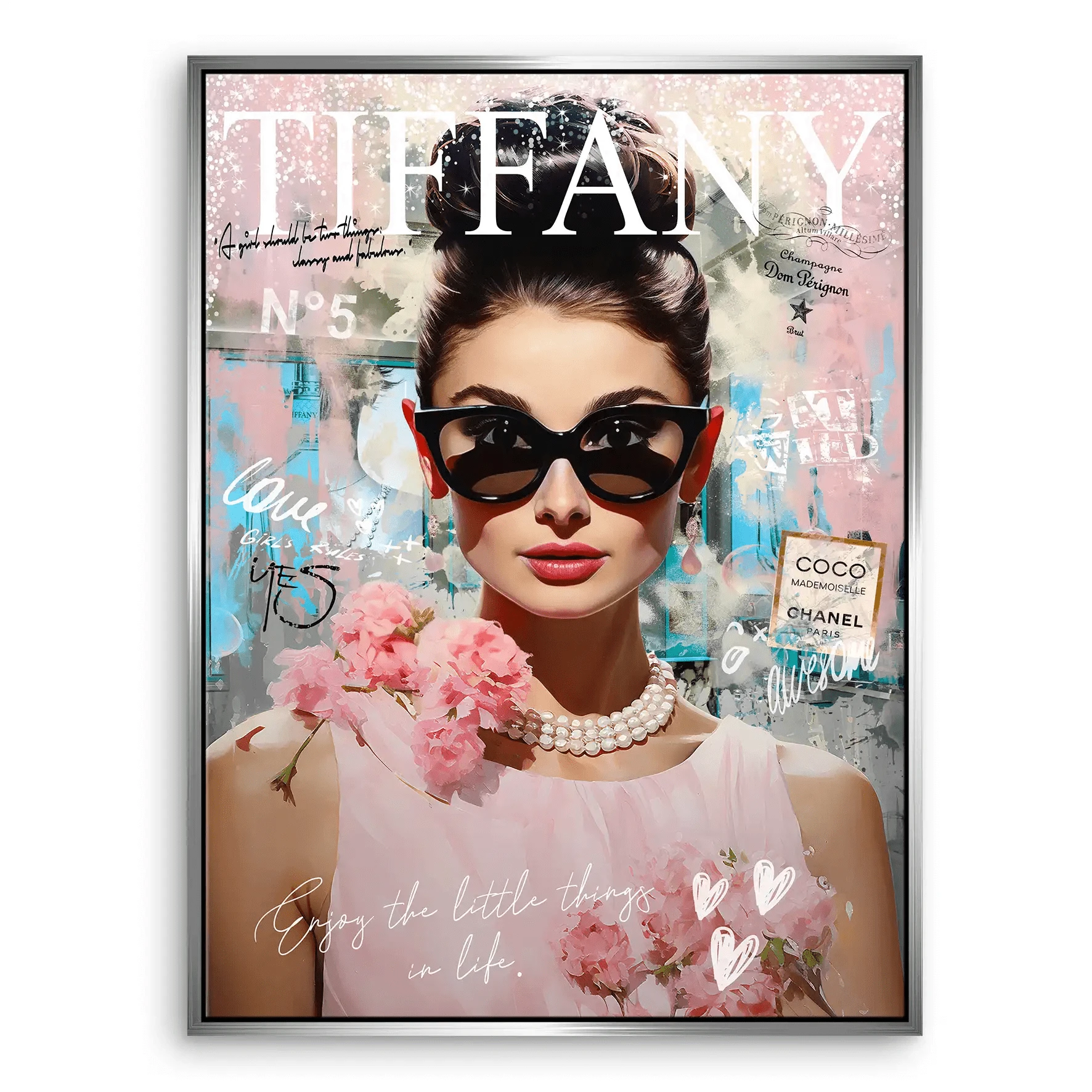 Audrey Nr.5 Pop Art Leinwand Bild INGALERIE