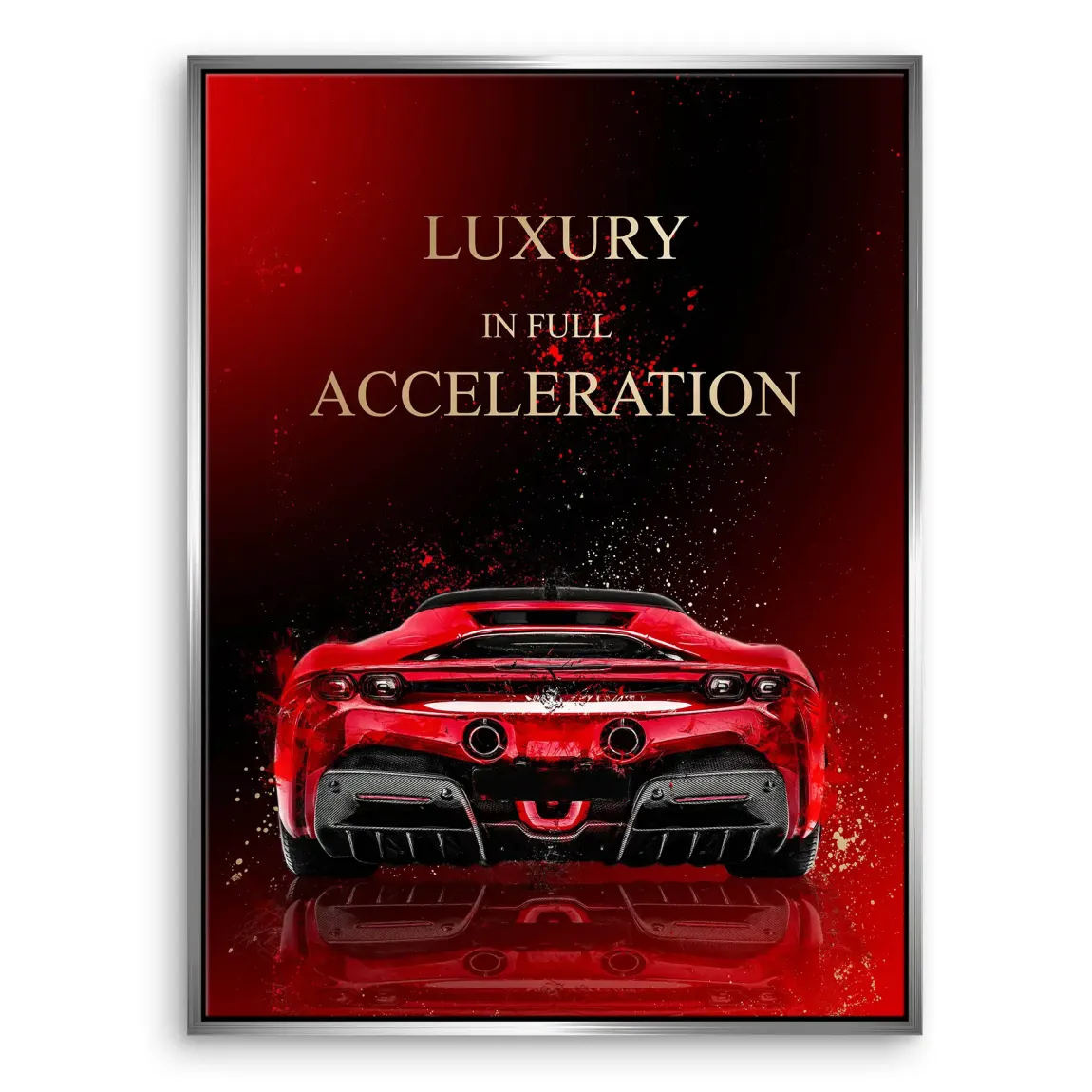 Ferrari Red Art Leinwand Bild