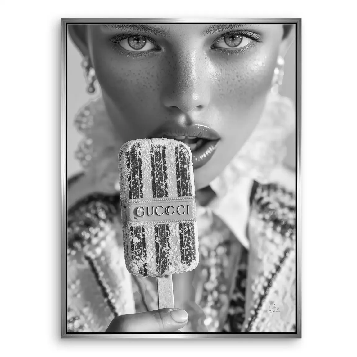 Gucci Ice Noir Leinwand Bild