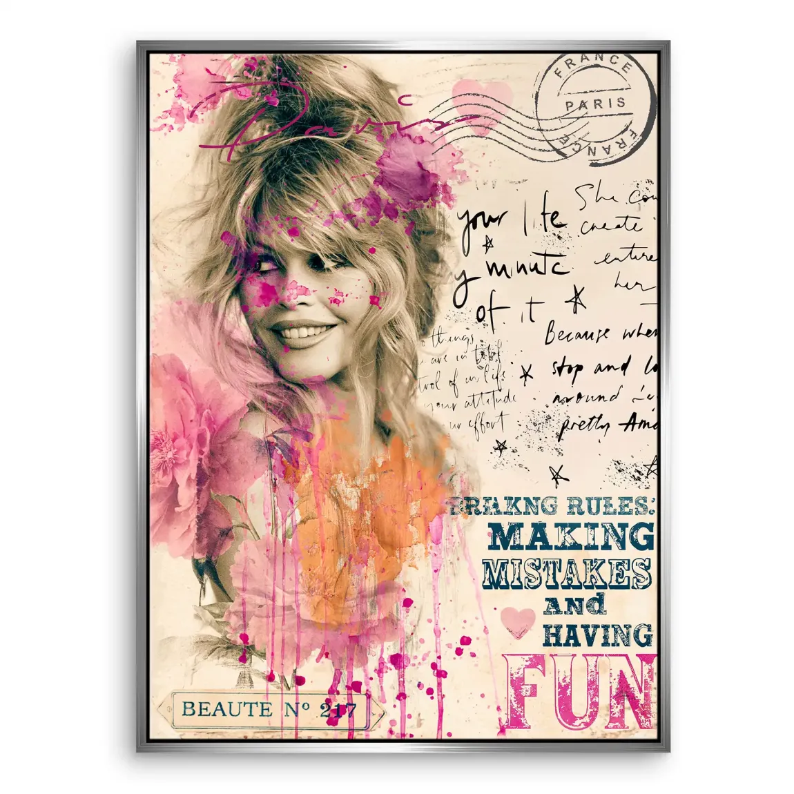 Bardot Paris Leinwand Bild