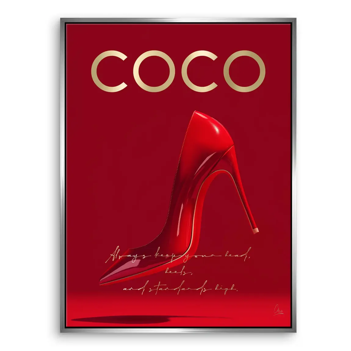 Coco Heels Leinwand Bild