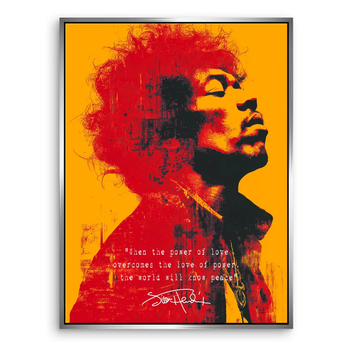 Electric Soul Hendrix Leinwand Bild