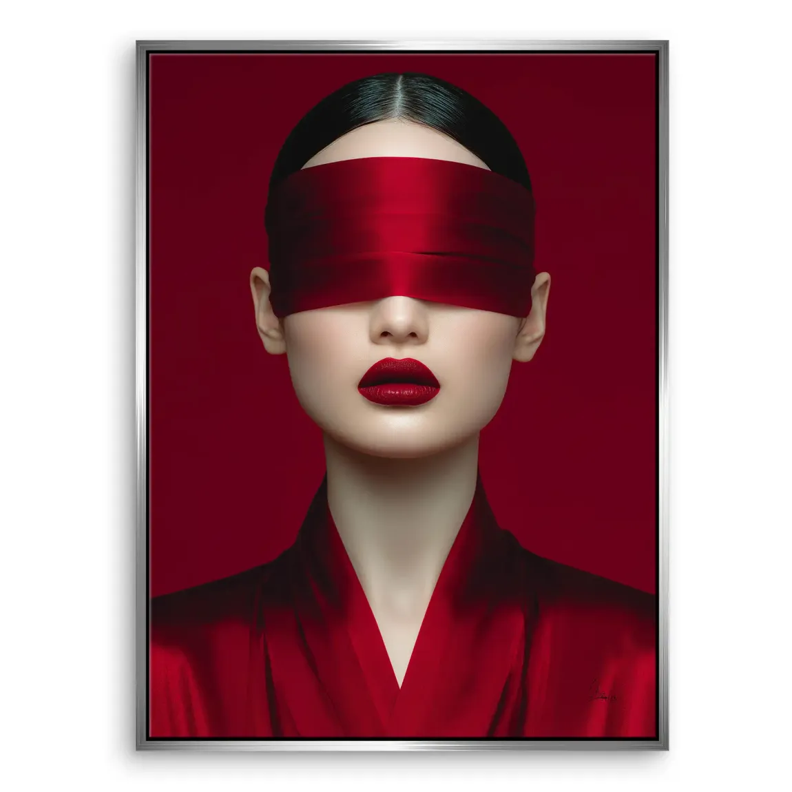 Blind Art Leinwand Bild