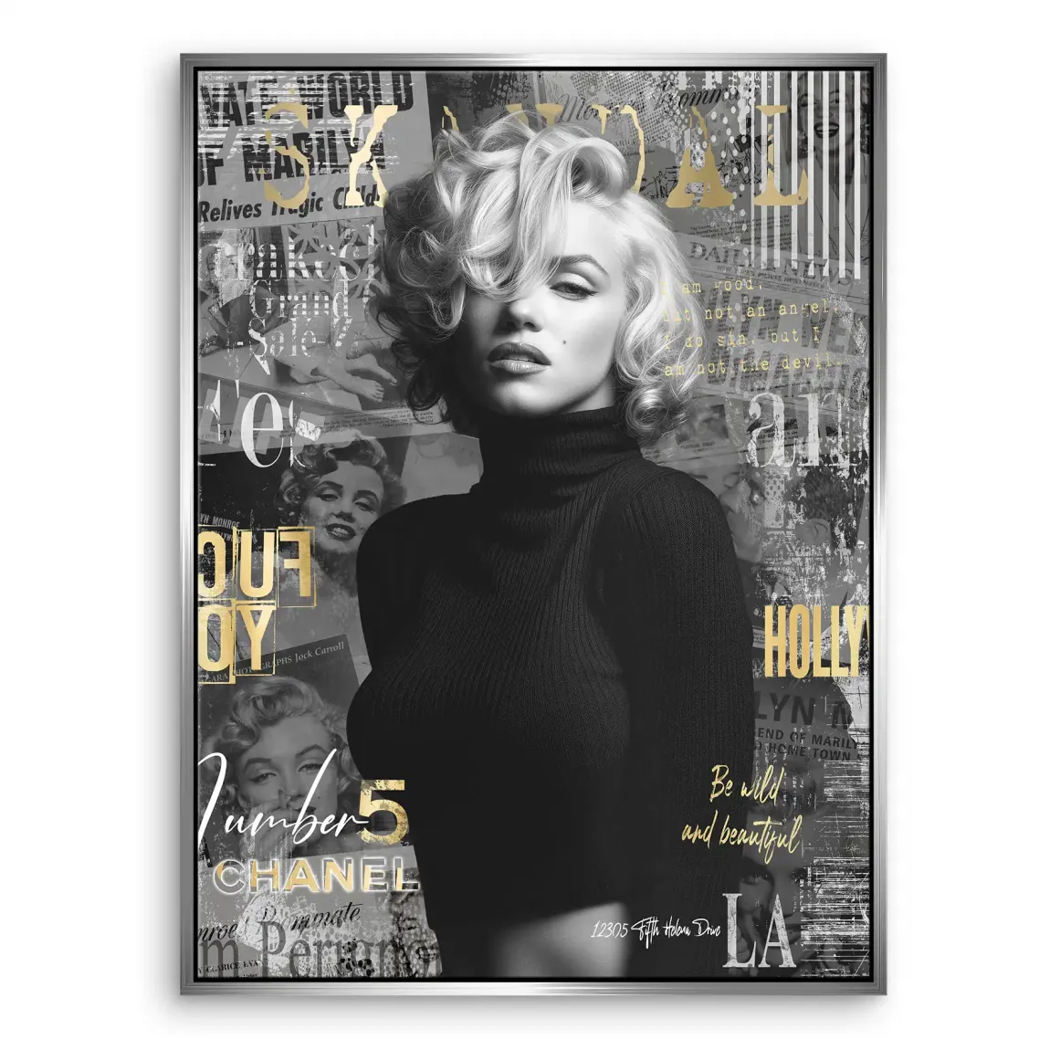 Marilyn Monroe Legend Leinwand Bild