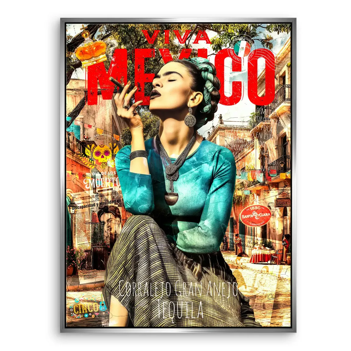 Viva Frida Leinwand Bild INGALERIE