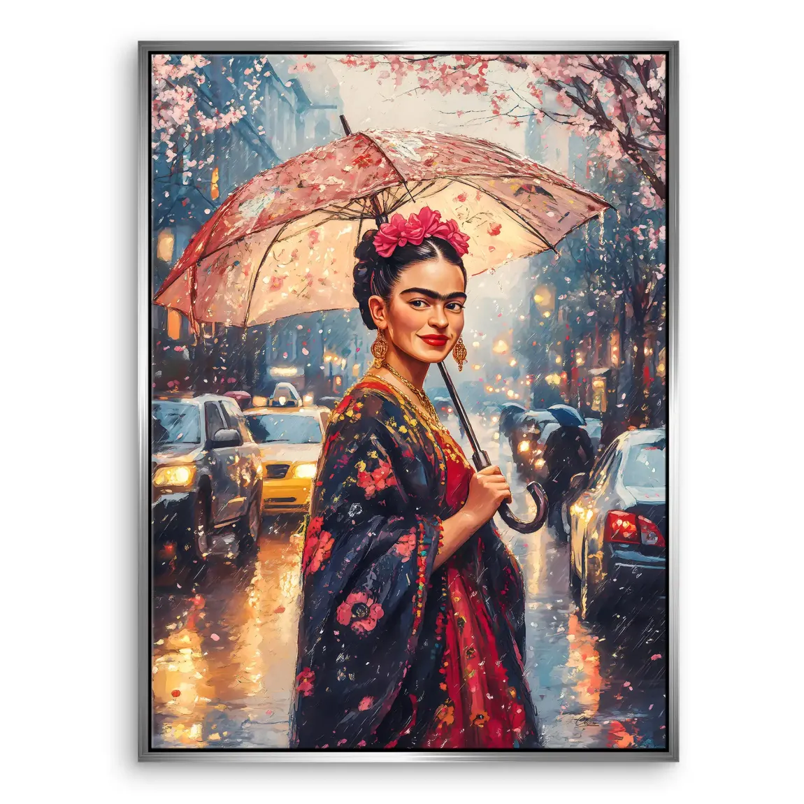 Frida im Abendregen Leinwand Bild INGALERIE