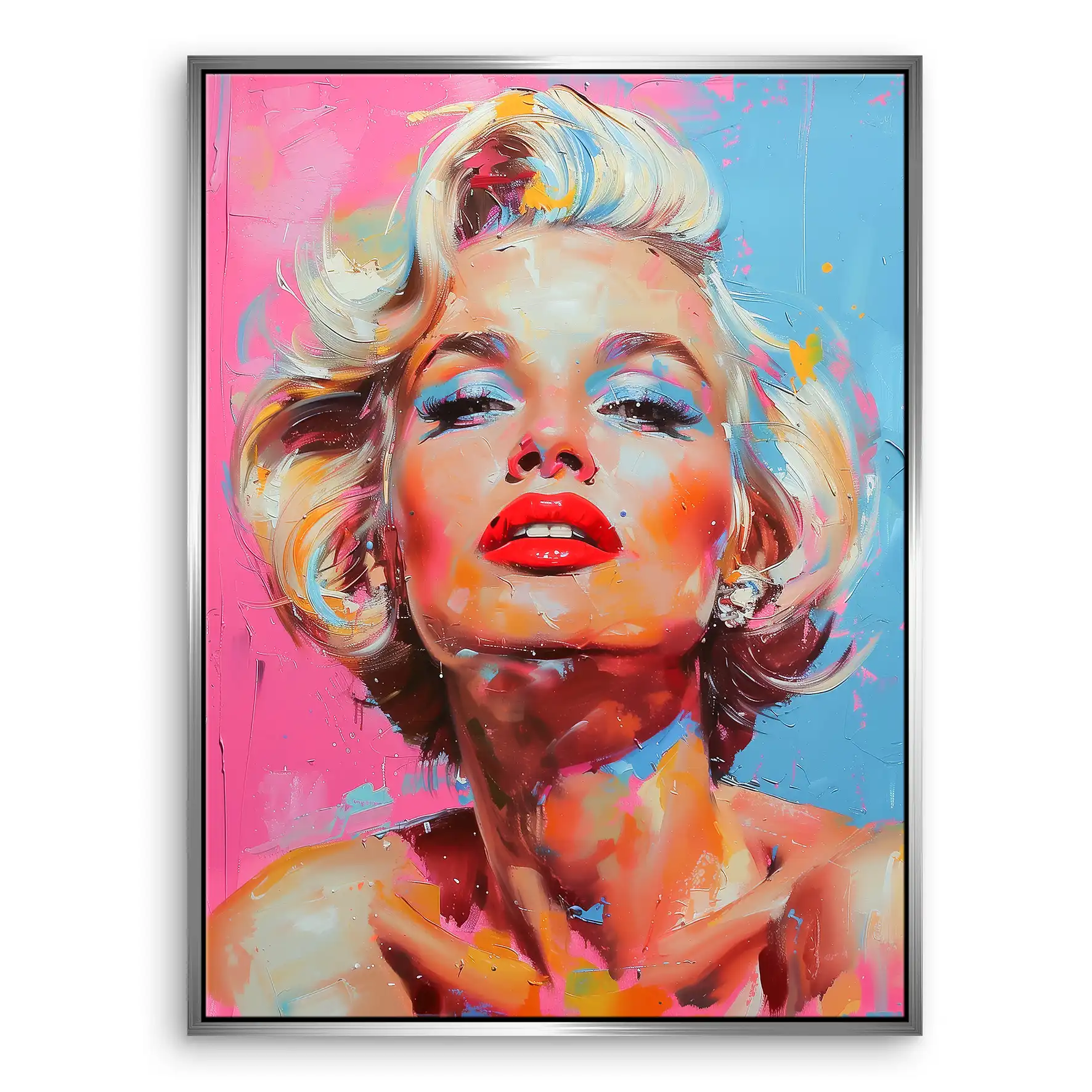 Marilyn Monroe Color Style Leinwand Bild INGALERIE