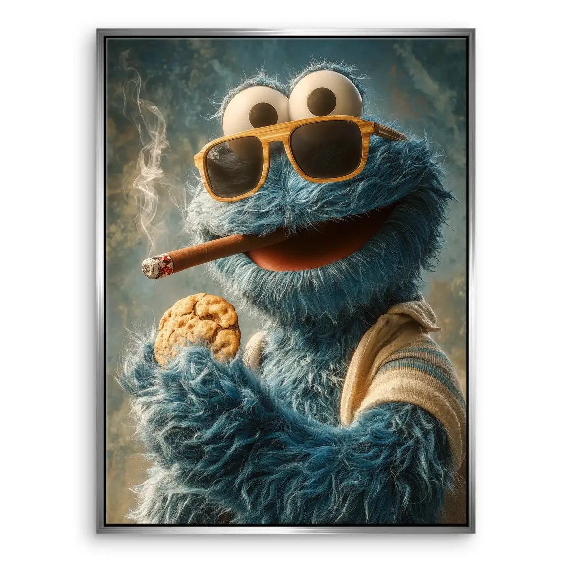 Cookie Monster Leinwand Bild