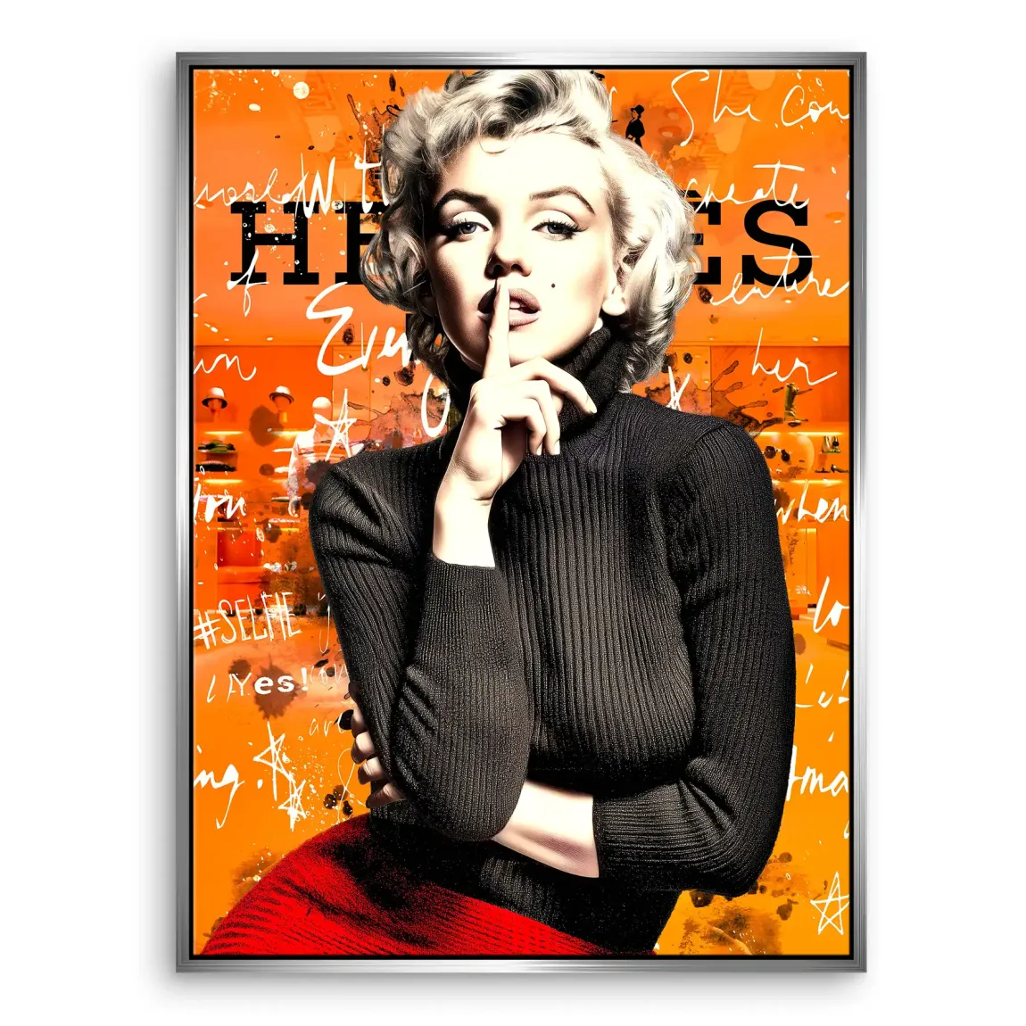 Monroe Secret Statement Leinwand Bild INGALERIE