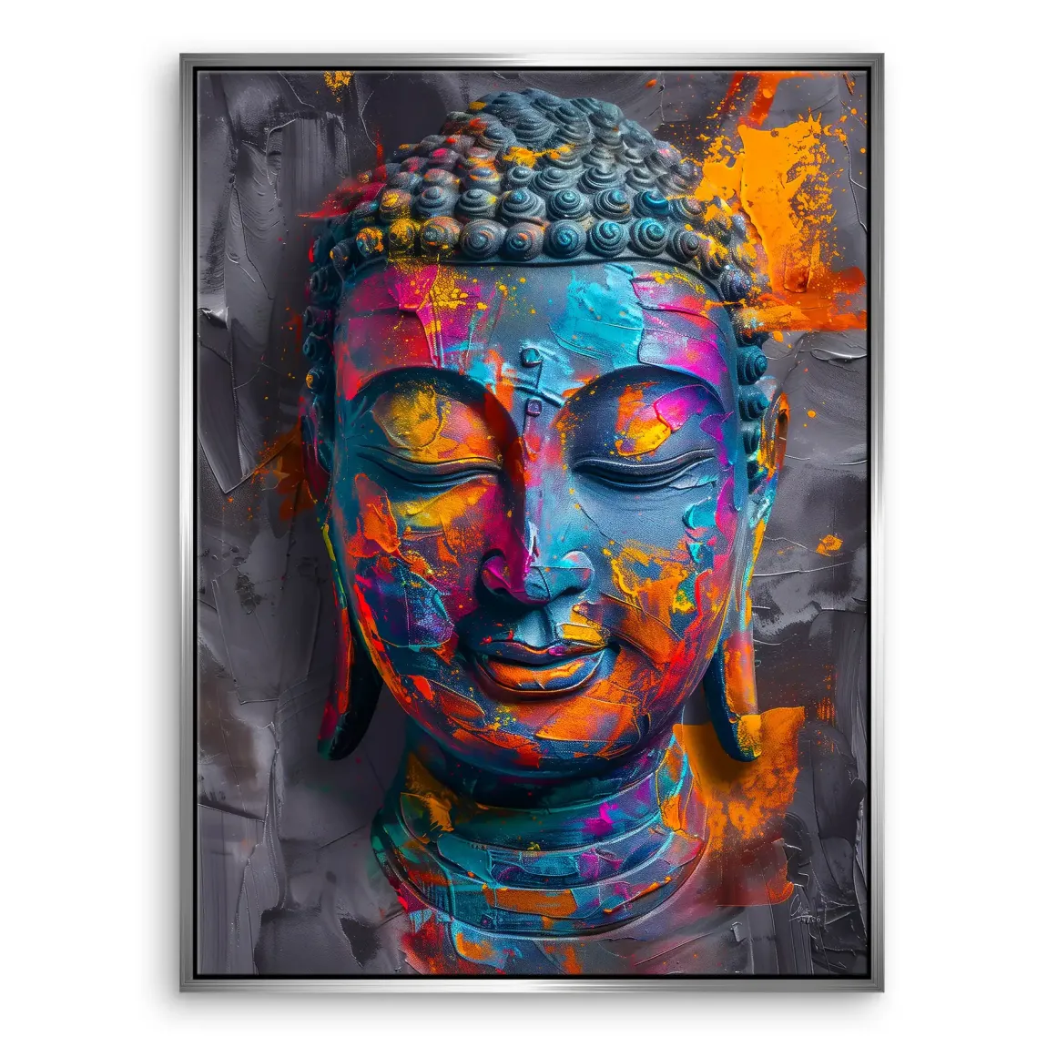Buddha Farbpoesie Leinwand Bild
