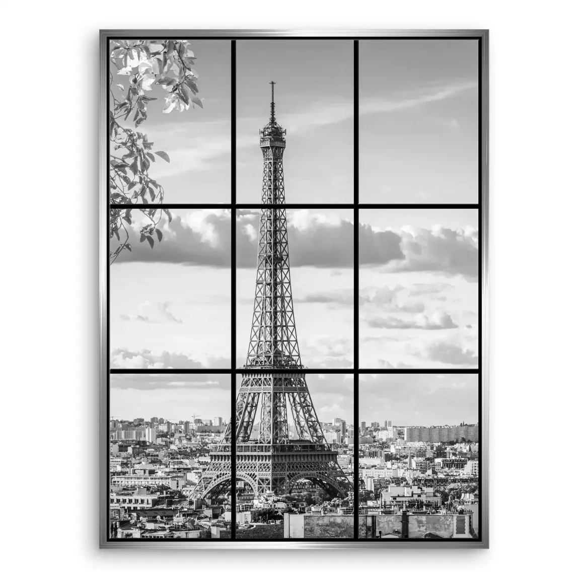 Paris Skyline View Leinwand Bild