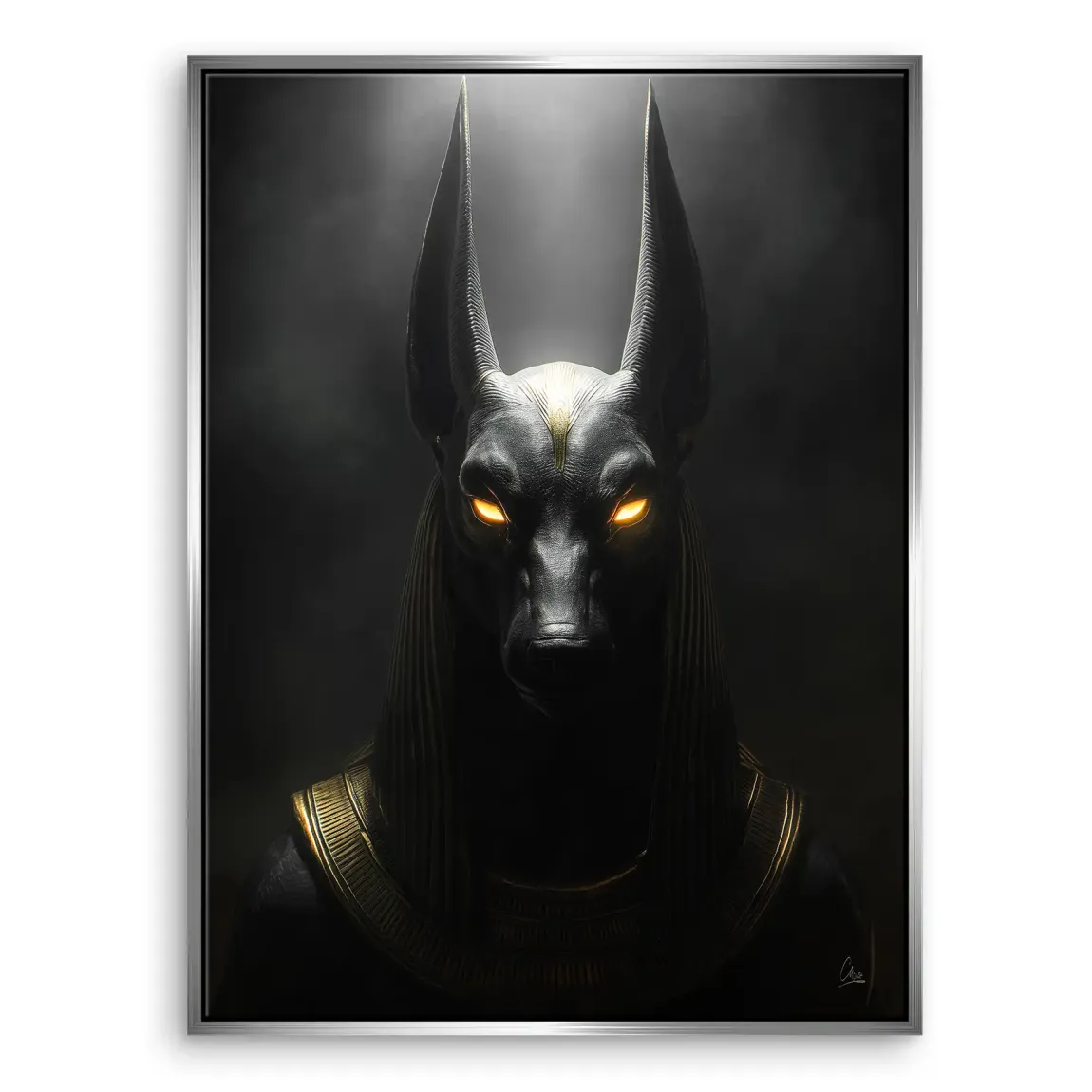 Dark Anubis Leinwand Bild