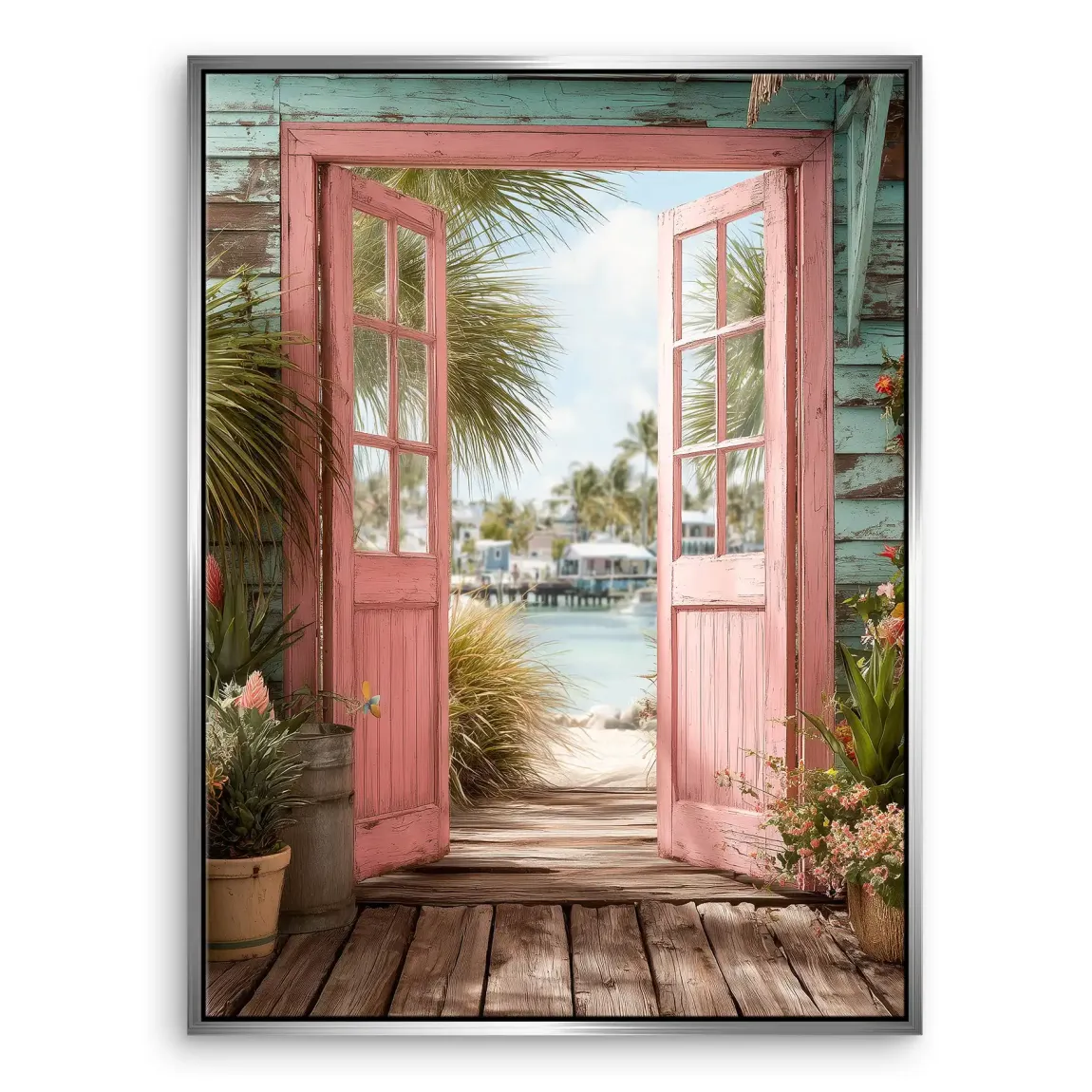 Coastal Escape Leinwand Bild