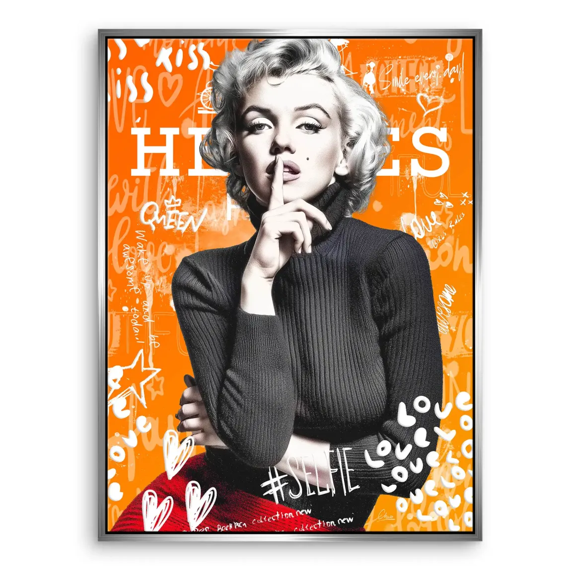 Queen of Silence Pop Leinwand Bild INGALERIE