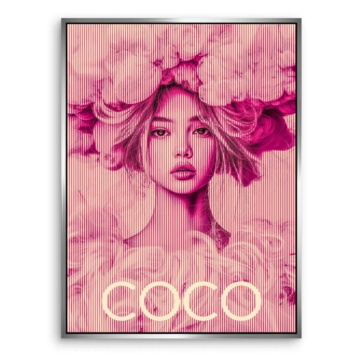 Coco Vision in Pink Leinwand Bild INGALERIE