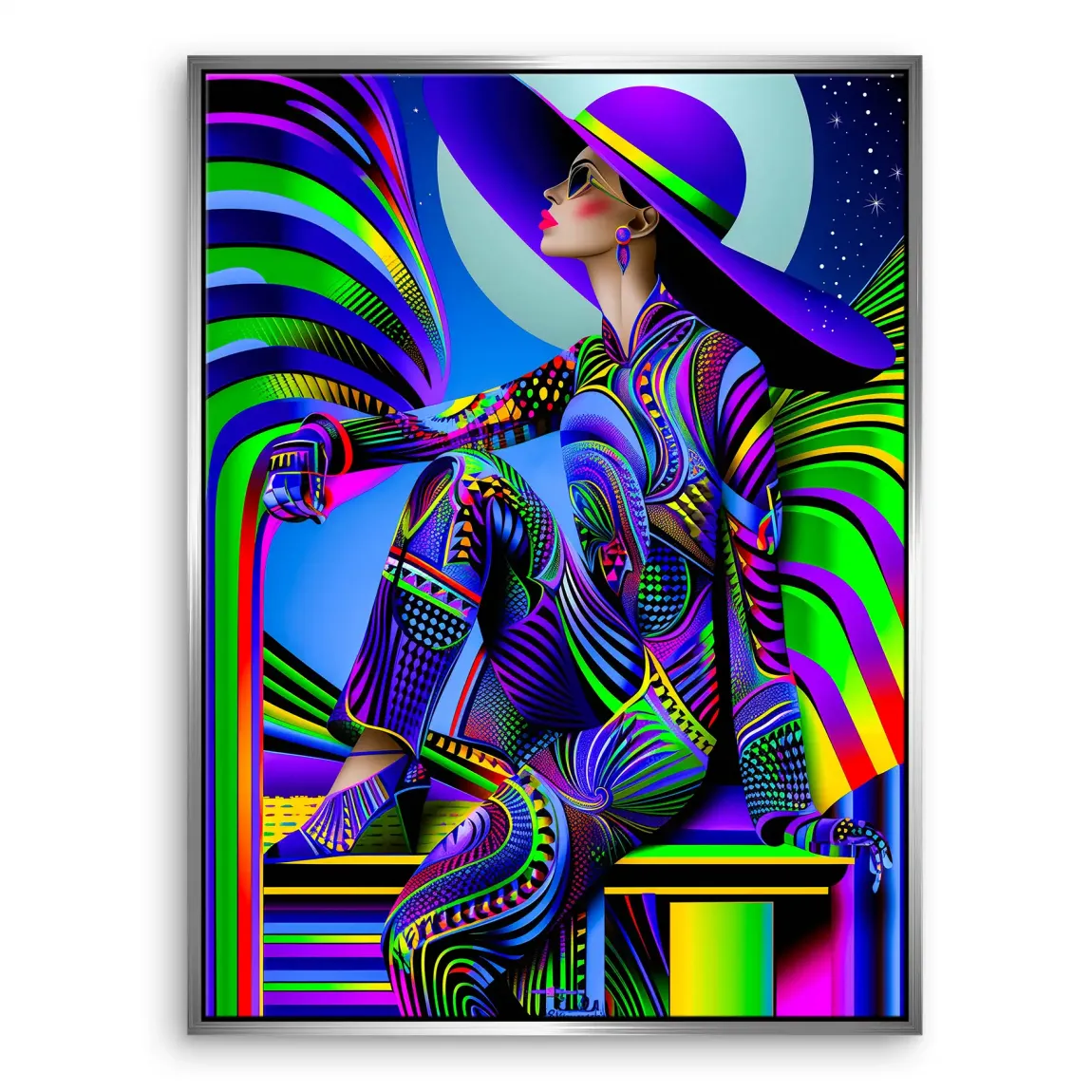 Abstrakt Glamour Leinwand Bild INGALERIE