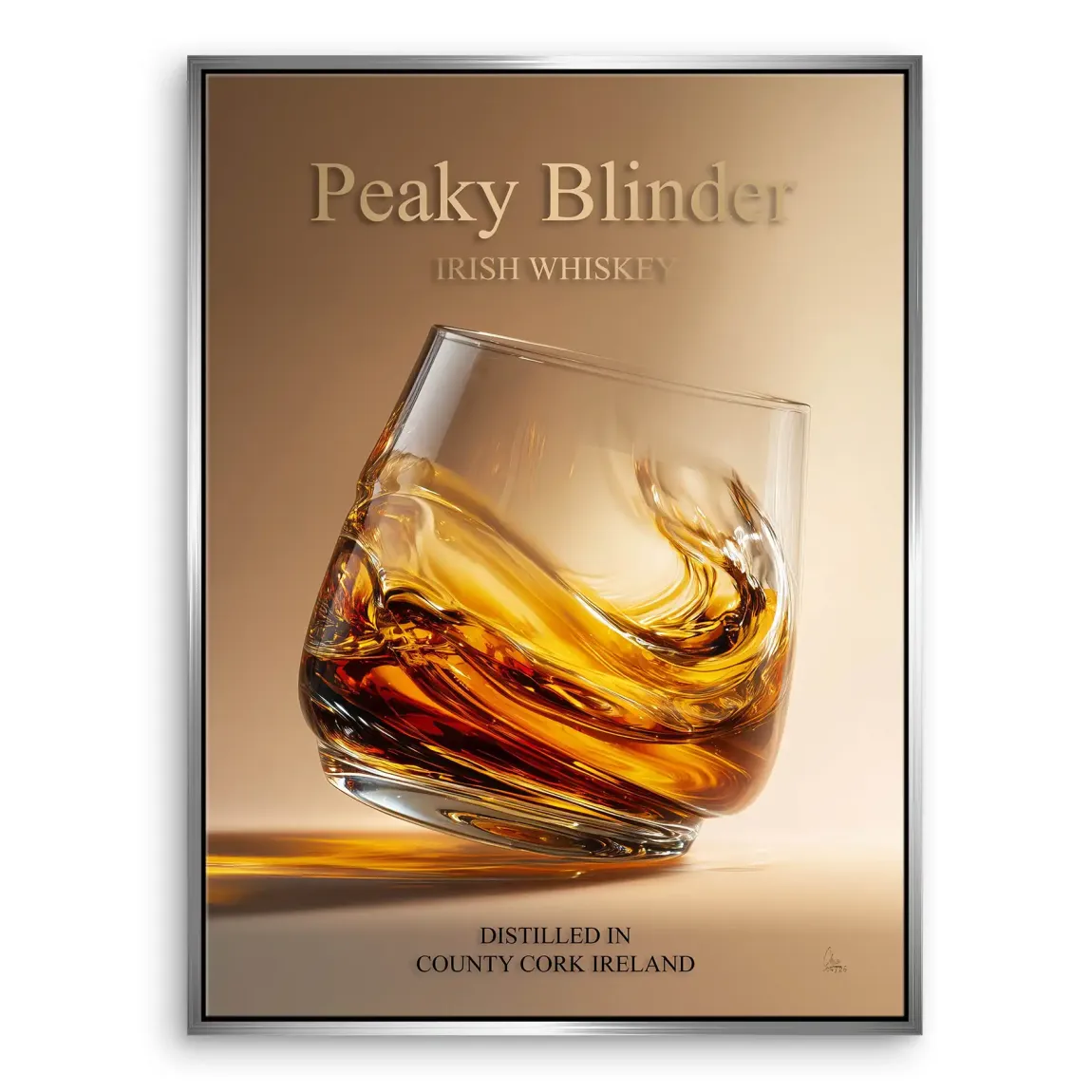 Peaky Whiskey Leinwand Bild