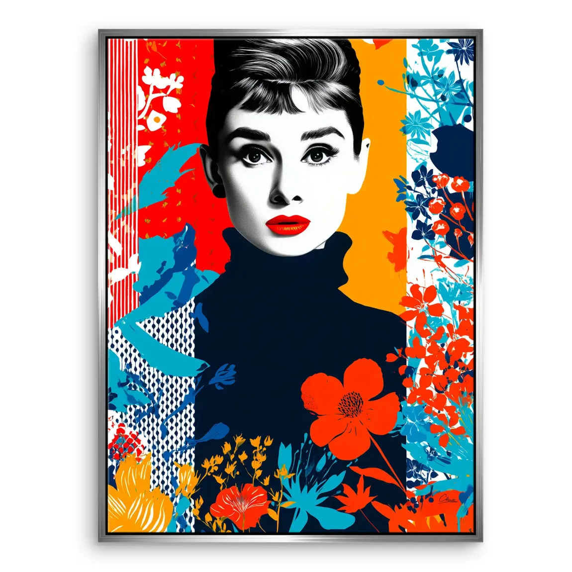 Audrey Hepburn Bloom Edition Leinwand Bild INGALERIE