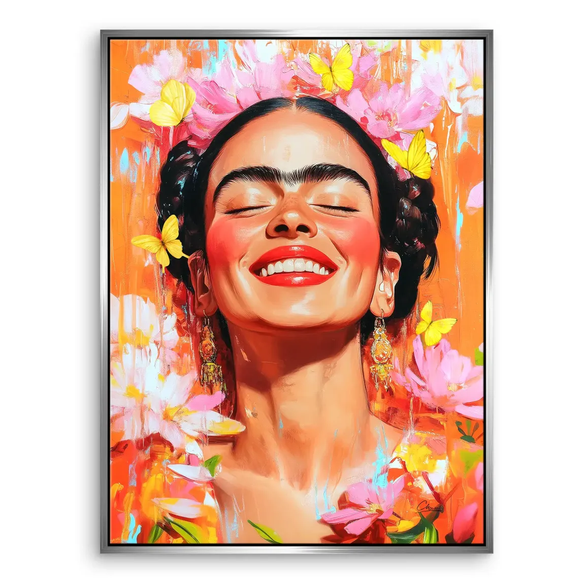Frida Kahlo Blooming Leinwand Bild INGALERIE