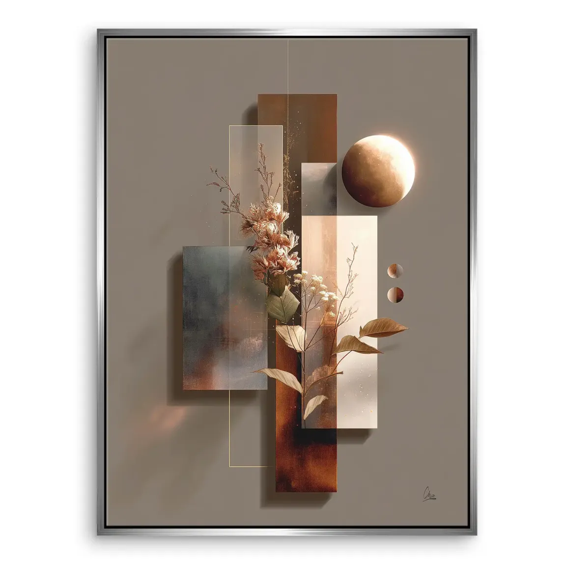 Celestial Bloom Harmony Leinwand Bild