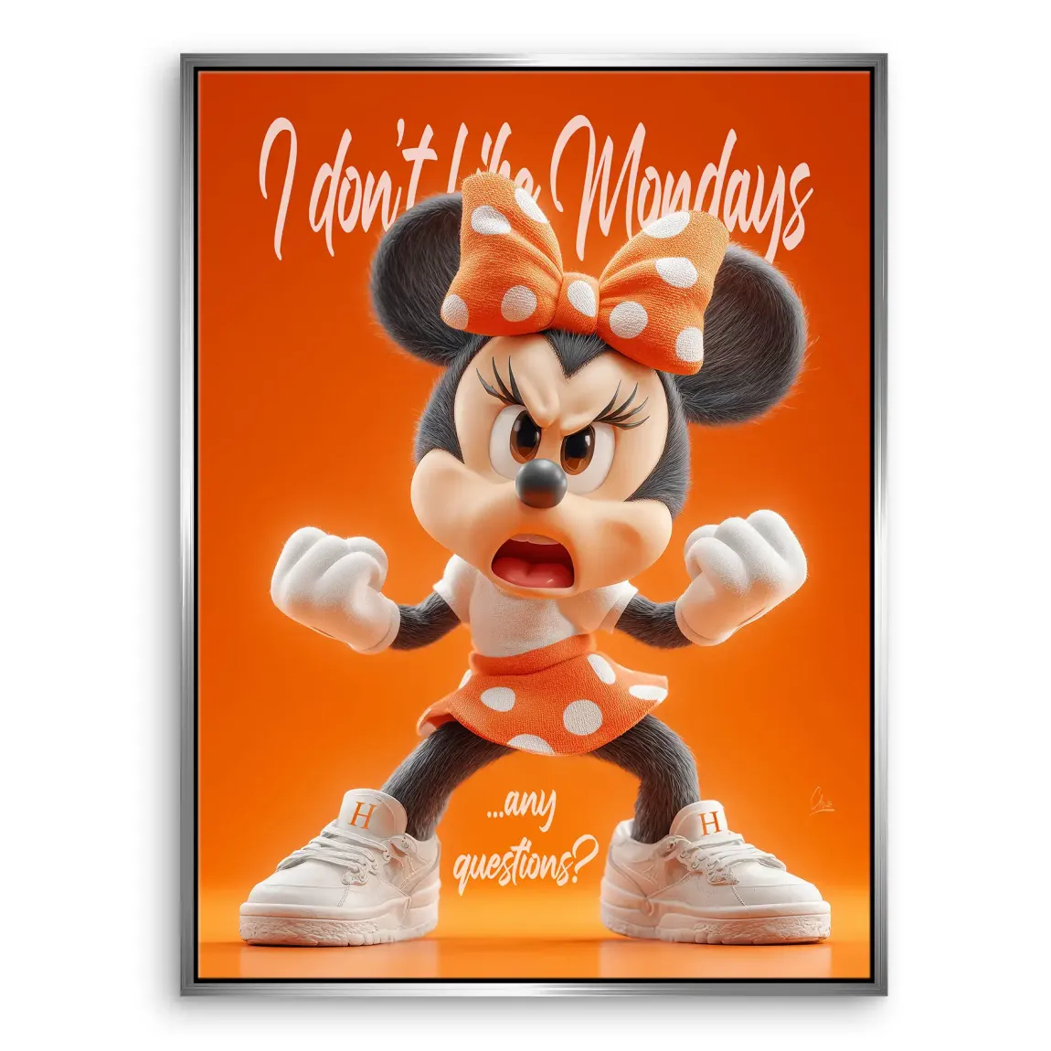 Monday Mood Minnie Maus Leinwand Bild