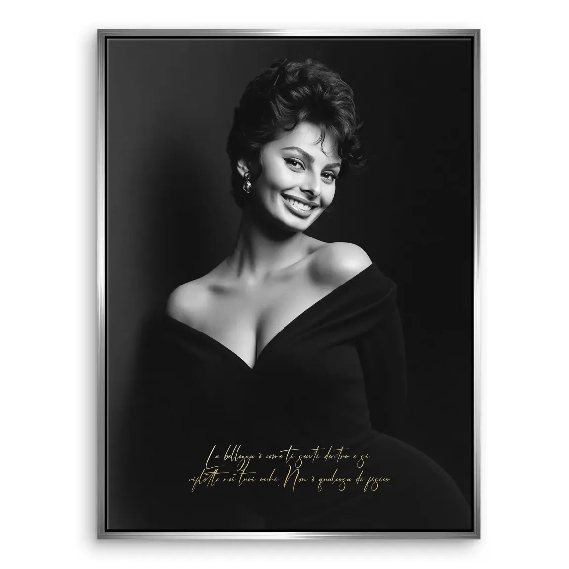 Sophia Loren Sorriso Leinwand Bild