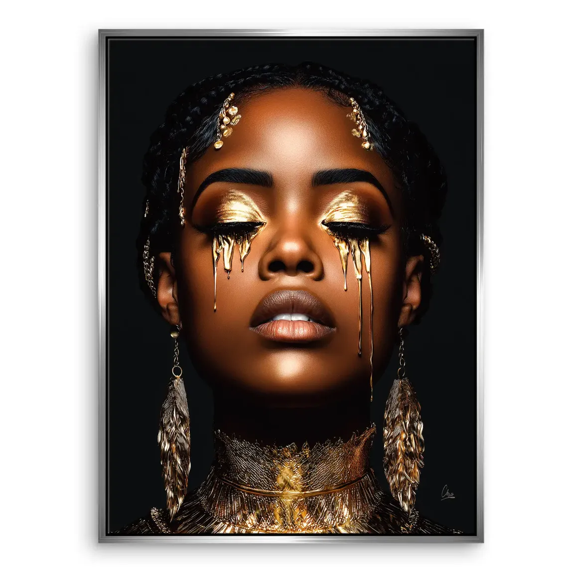 Tears of Gold Leinwand Bild
