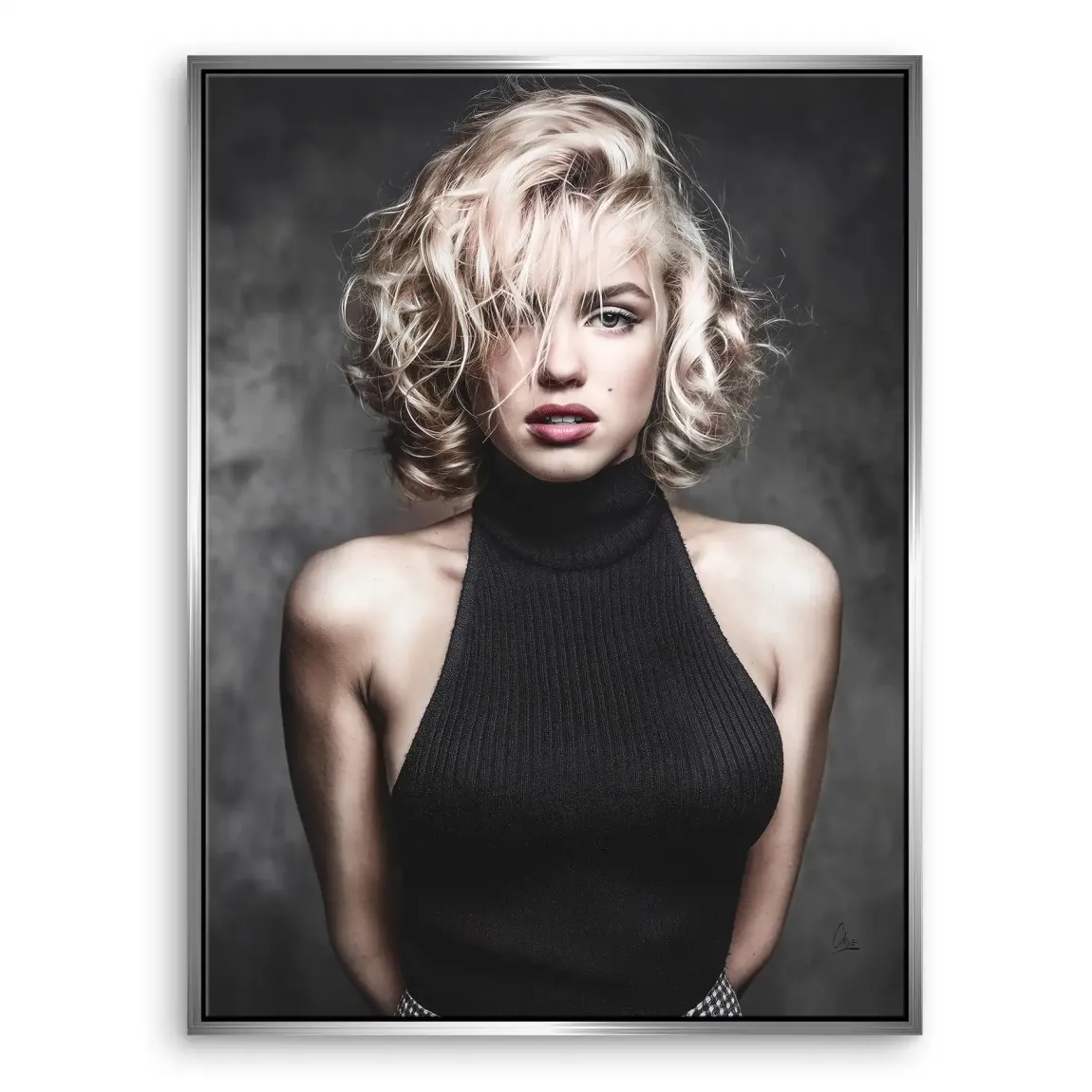Midnight Allure Marilyn Monroe Leinwand Bild