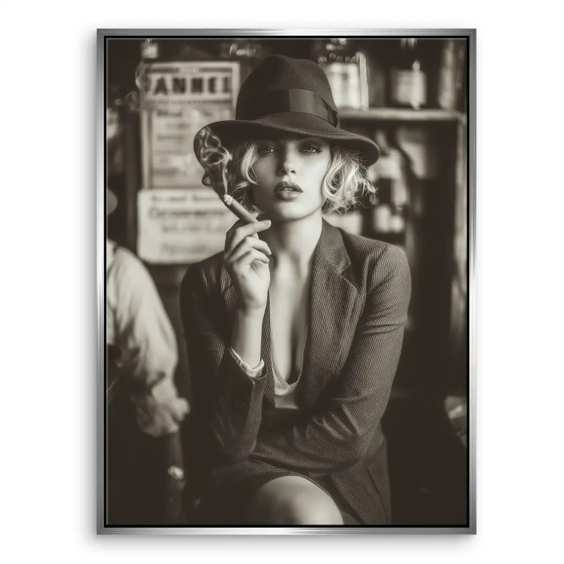 Beauty Cigar Leinwand Bild