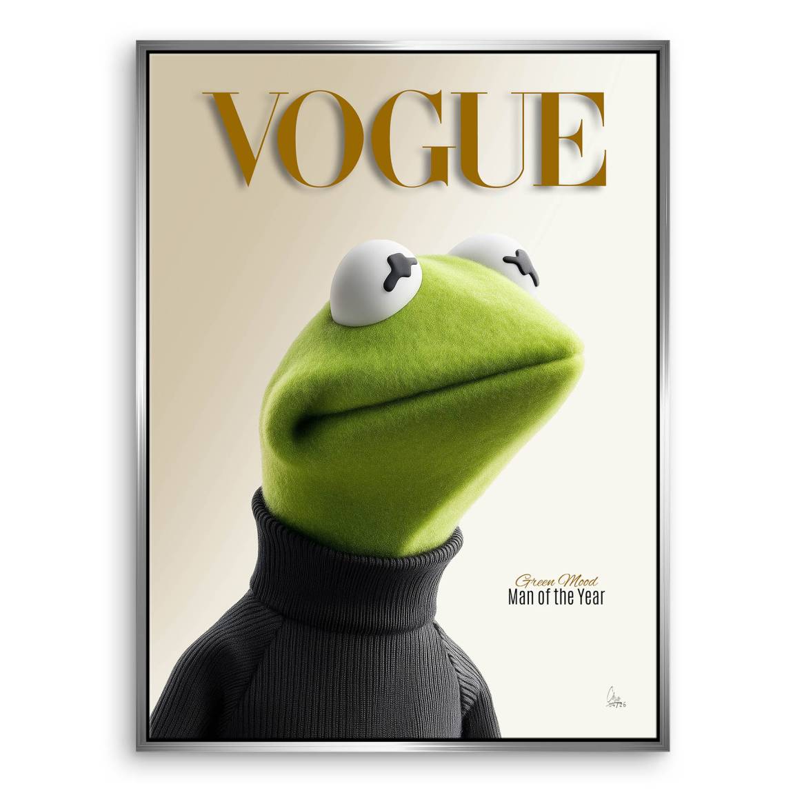 Kermit Couture Leinwand Bild