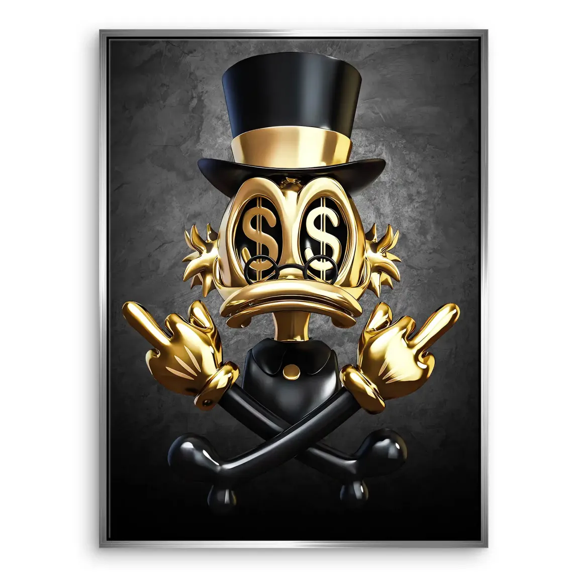 Dollar Vision Duck Leinwand Bild