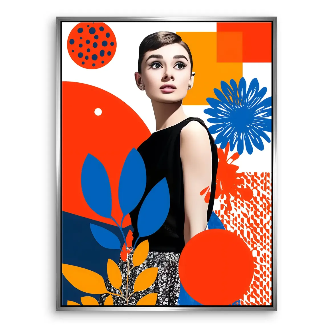 Audrey Hepburn Blooming Leinwand Bild INGALERIE