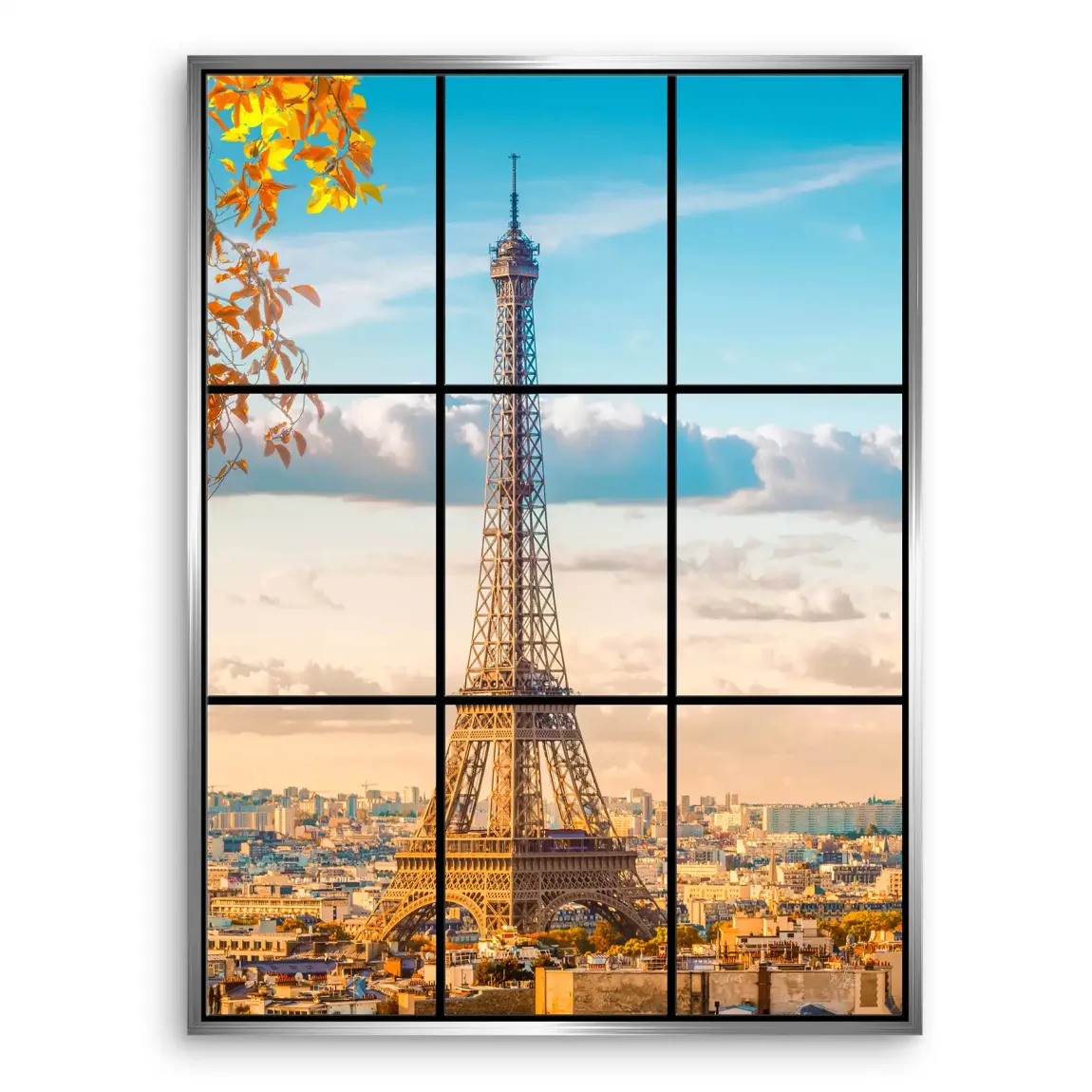 Morning Glow Paris Leinwand Bild