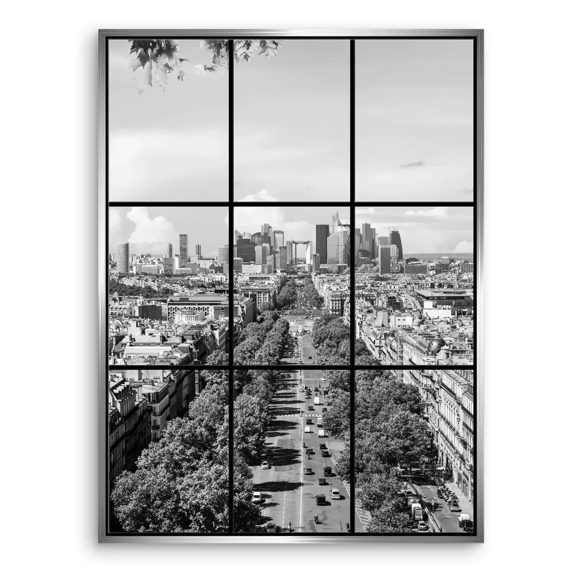 Skyline Avenue Paris Leinwand Bild