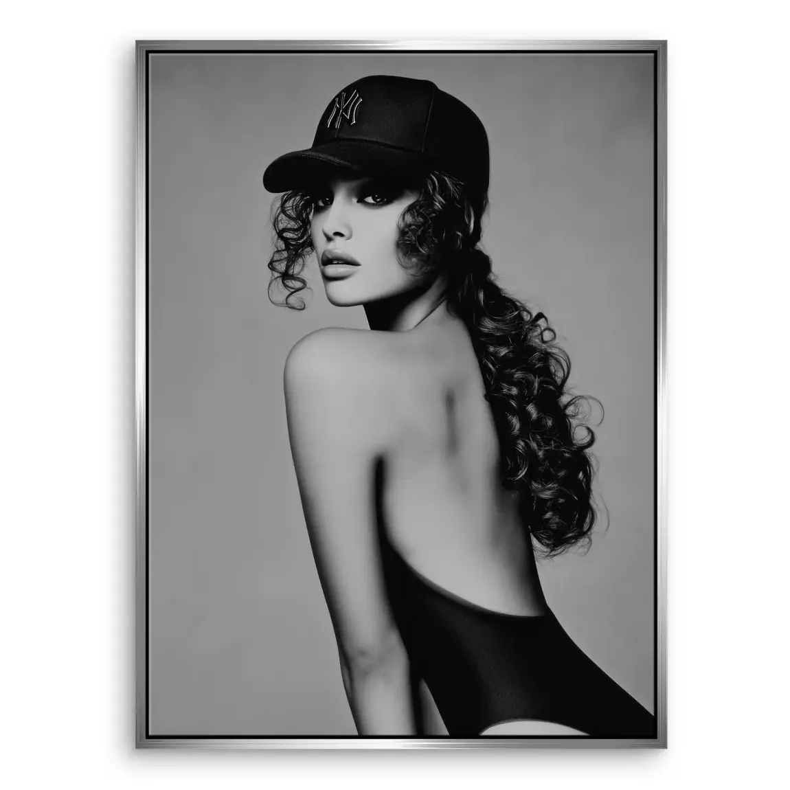 Cap Girl Leinwand Bild