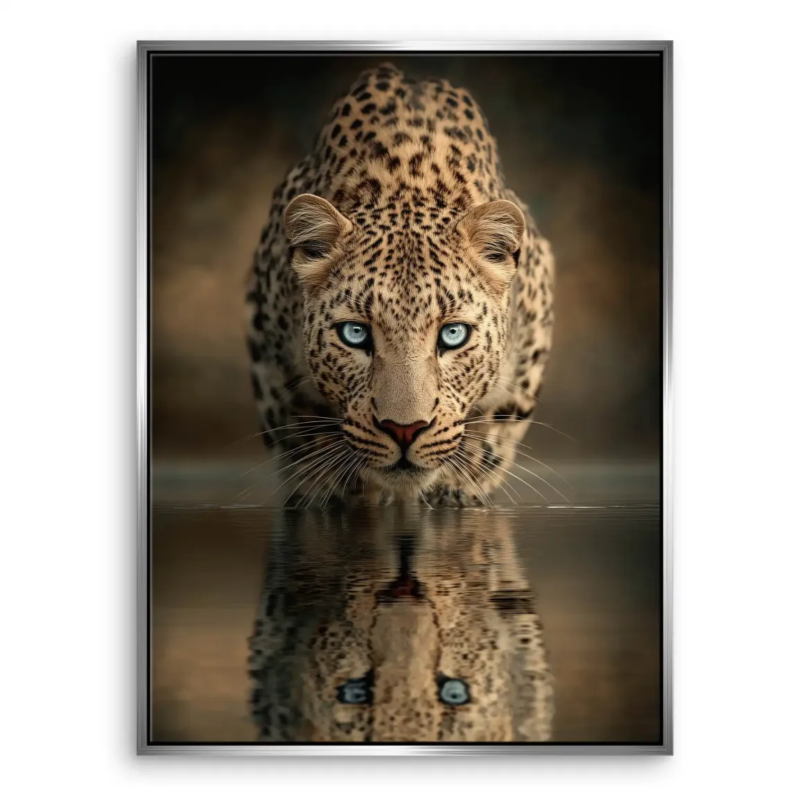 Silent Leopard Leinwand Bild