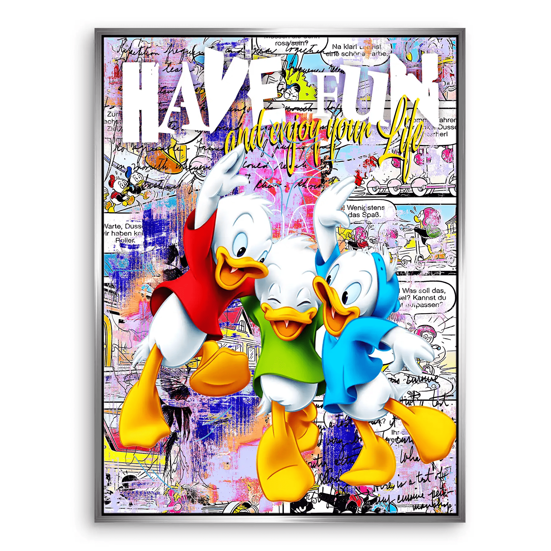 Duck Kids Nr.2 Pop Art Leinwand Bild INGALERIE