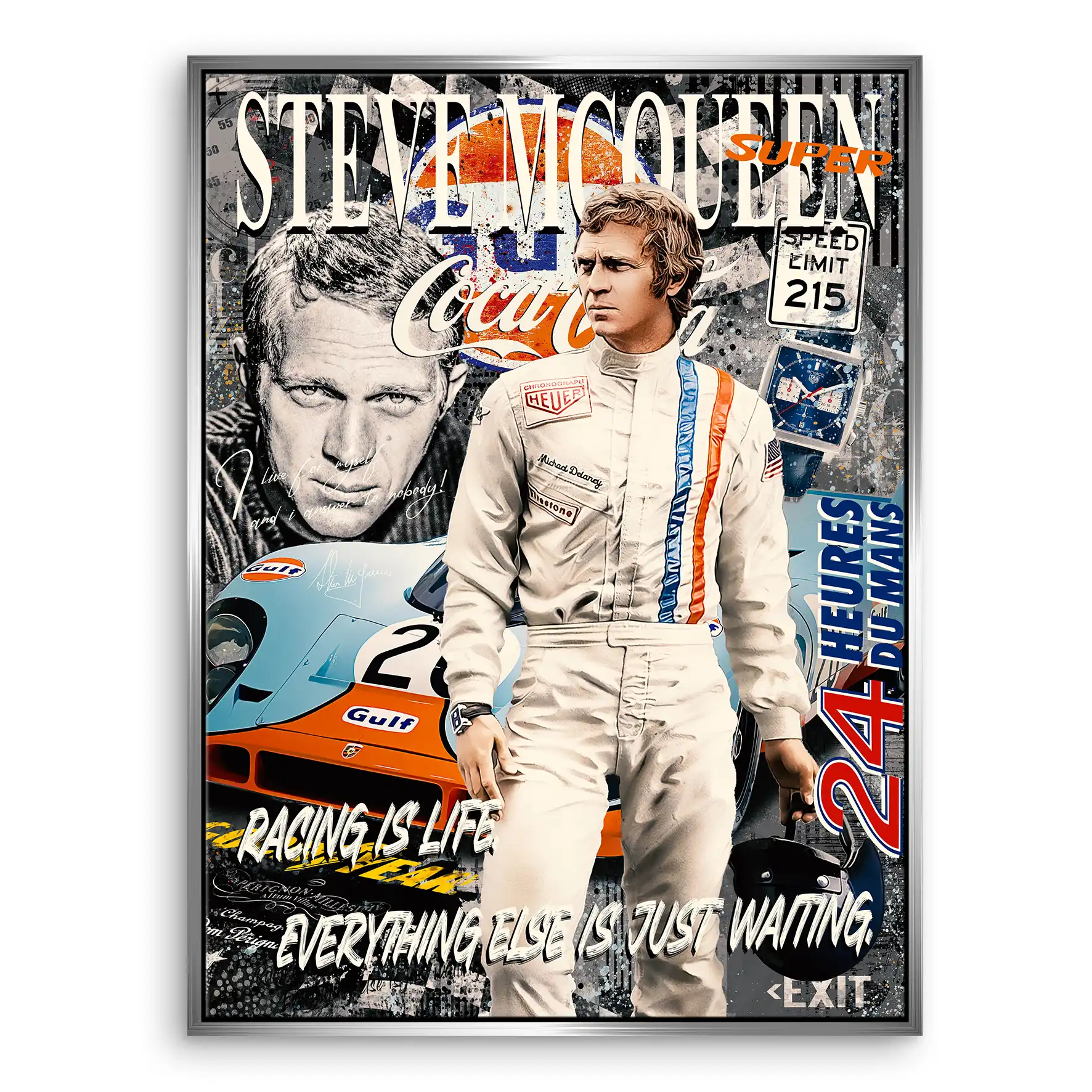 Steve 24 Stunden Leinwand Bild INGALERIE