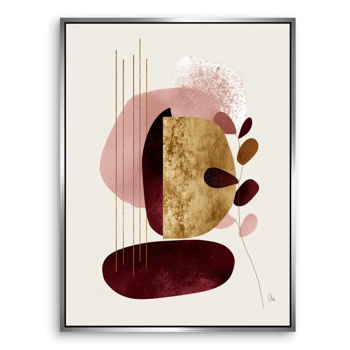 Velvet Shape Leinwand Bild