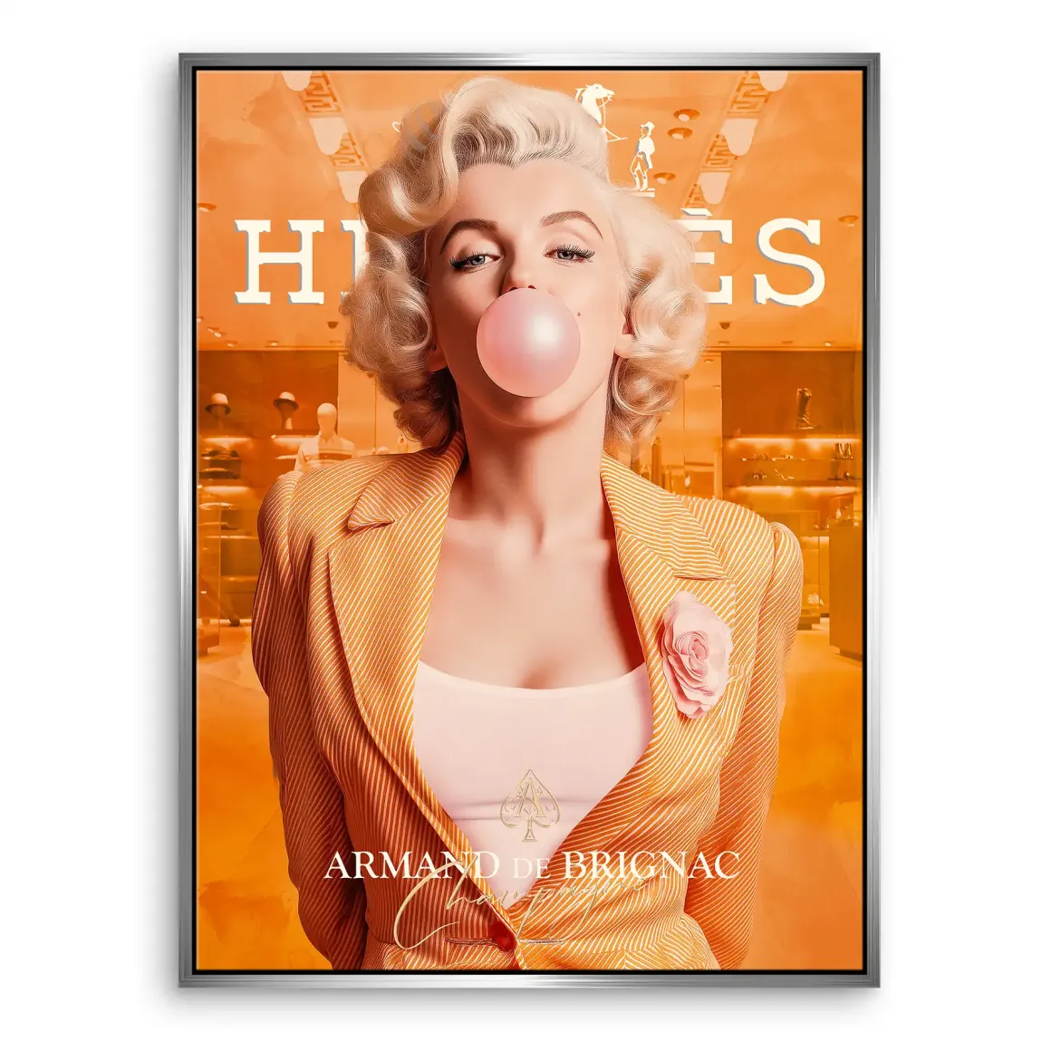 Monroe Bubble Glamour Leinwand Bild INGALERIE
